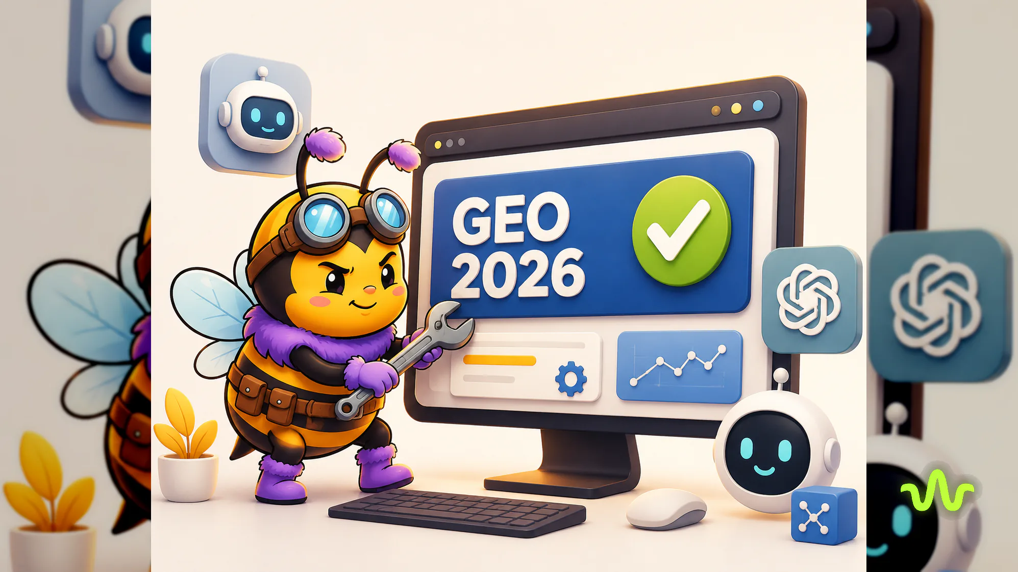 Как оптимизировать сайт для нейросетей в 2026: полный гайд по GEO — иллюстрация урока Вайб-Маркетолога