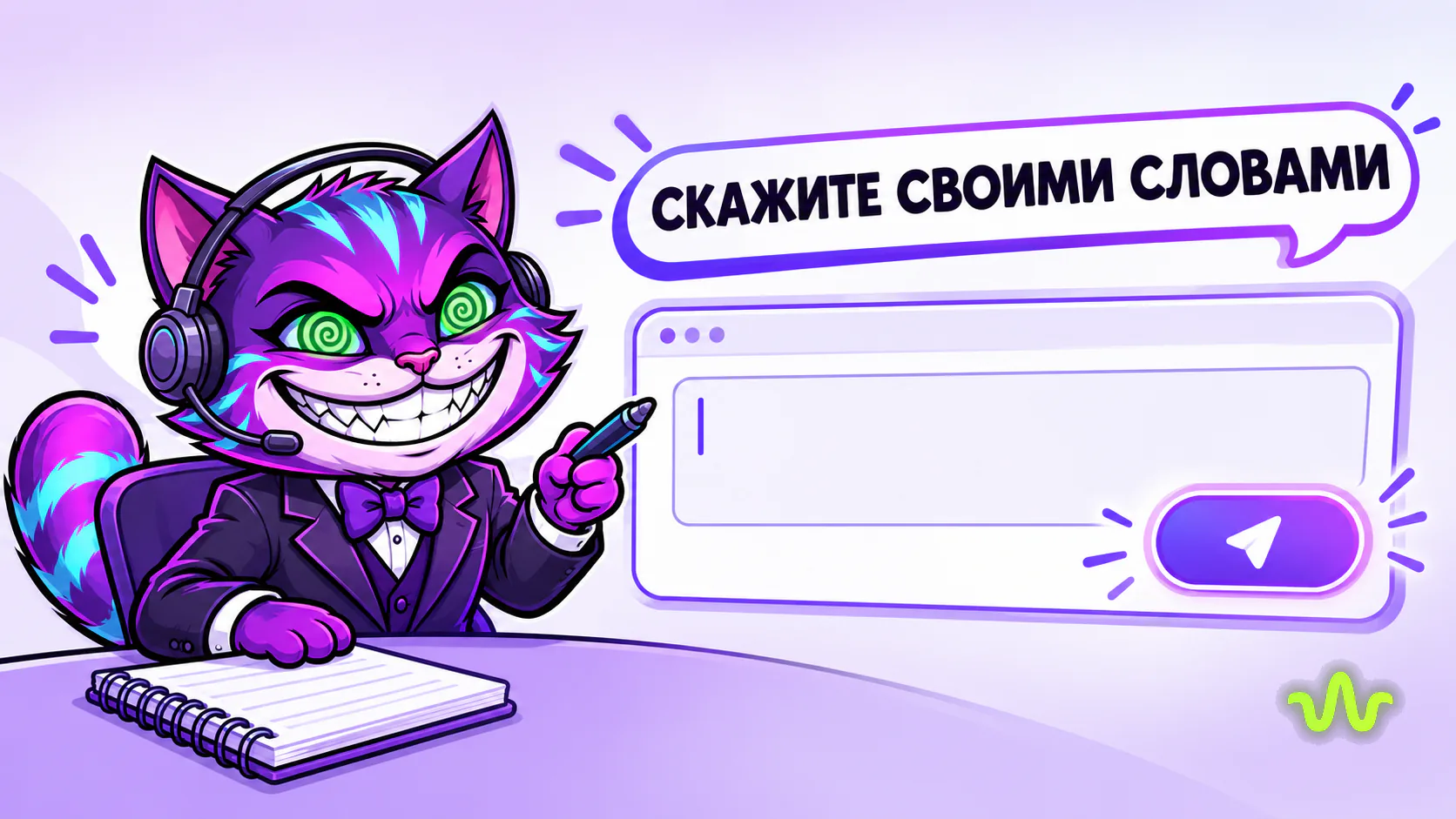 Задача нейросети ставится обычными словами, как поручение коллеге