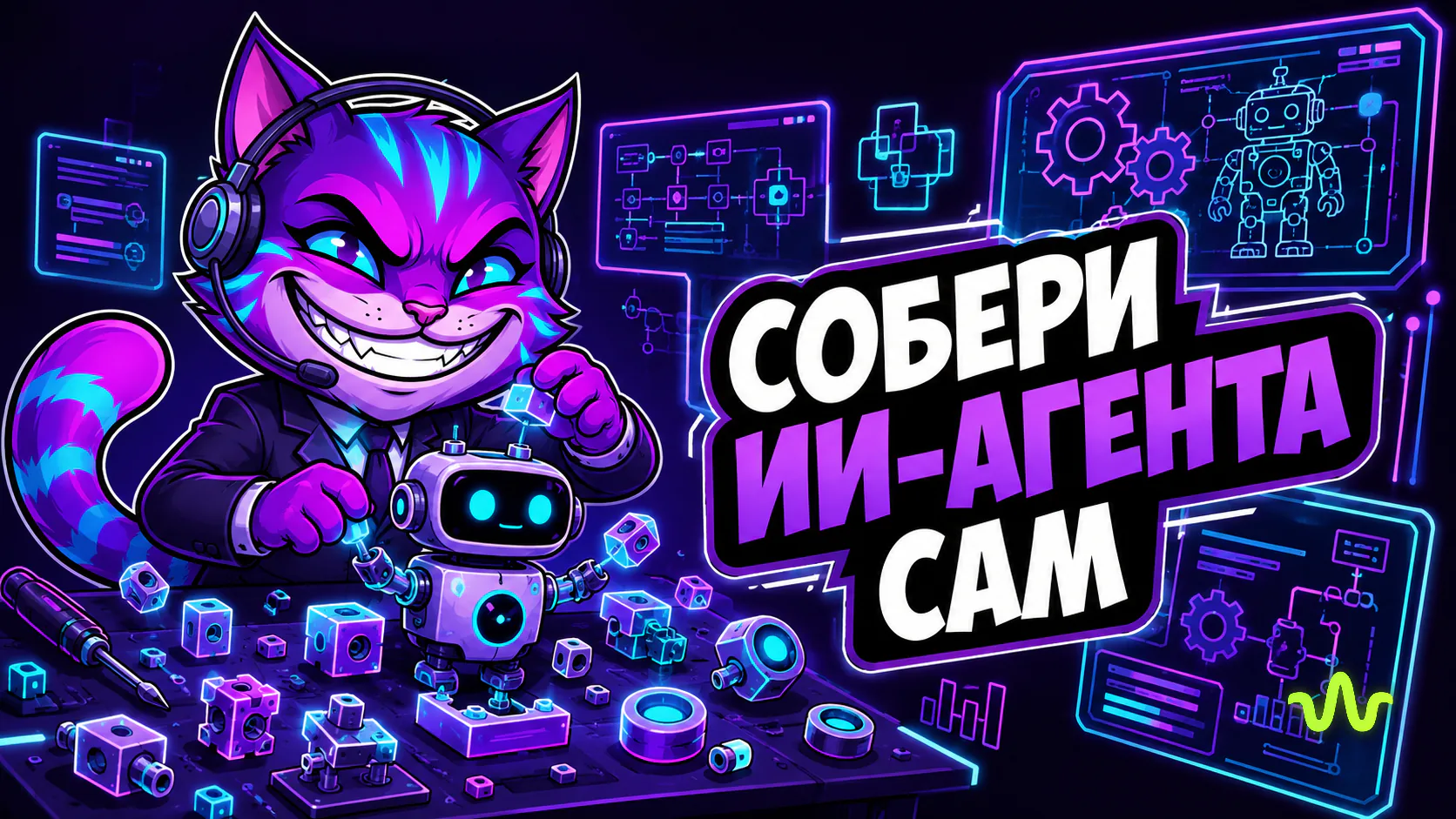 Как создать ИИ-агента самому: гайд и чек-лист — иллюстрация урока Вайб-Маркетолога