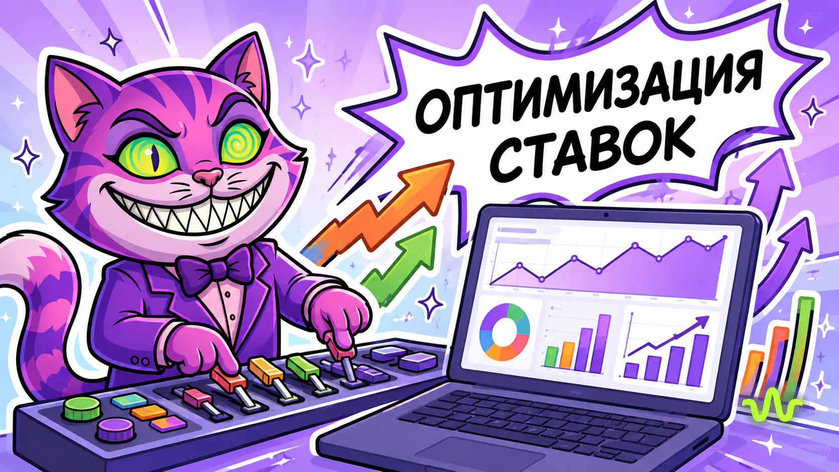 Оптимизация ставок и структуры кампании — иллюстрация урока Вайб-Маркетолога