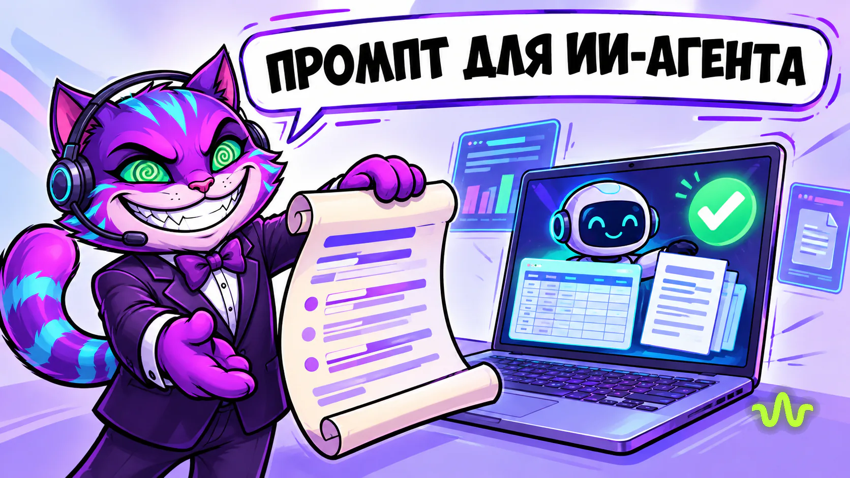 Промпт для ИИ-агента: 10 примеров из практики — иллюстрация урока Вайб-Маркетолога