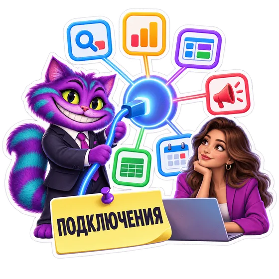Подключения ИИ-агента: Директ, Метрика, Авито, Битрикс24, Google