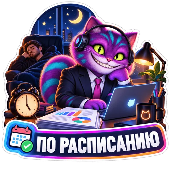 ИИ-агент работает по расписанию 24/7 и присылает отчёт