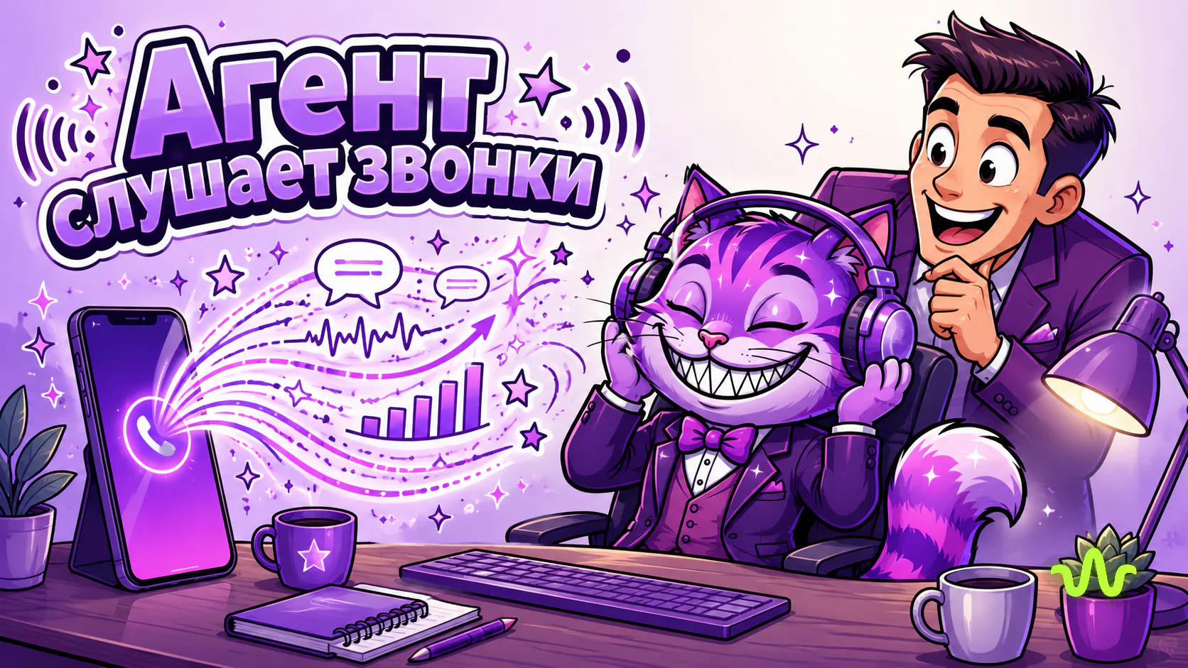 ИИ-агент анализирует звонки: записи и расшифровки из Calltouch