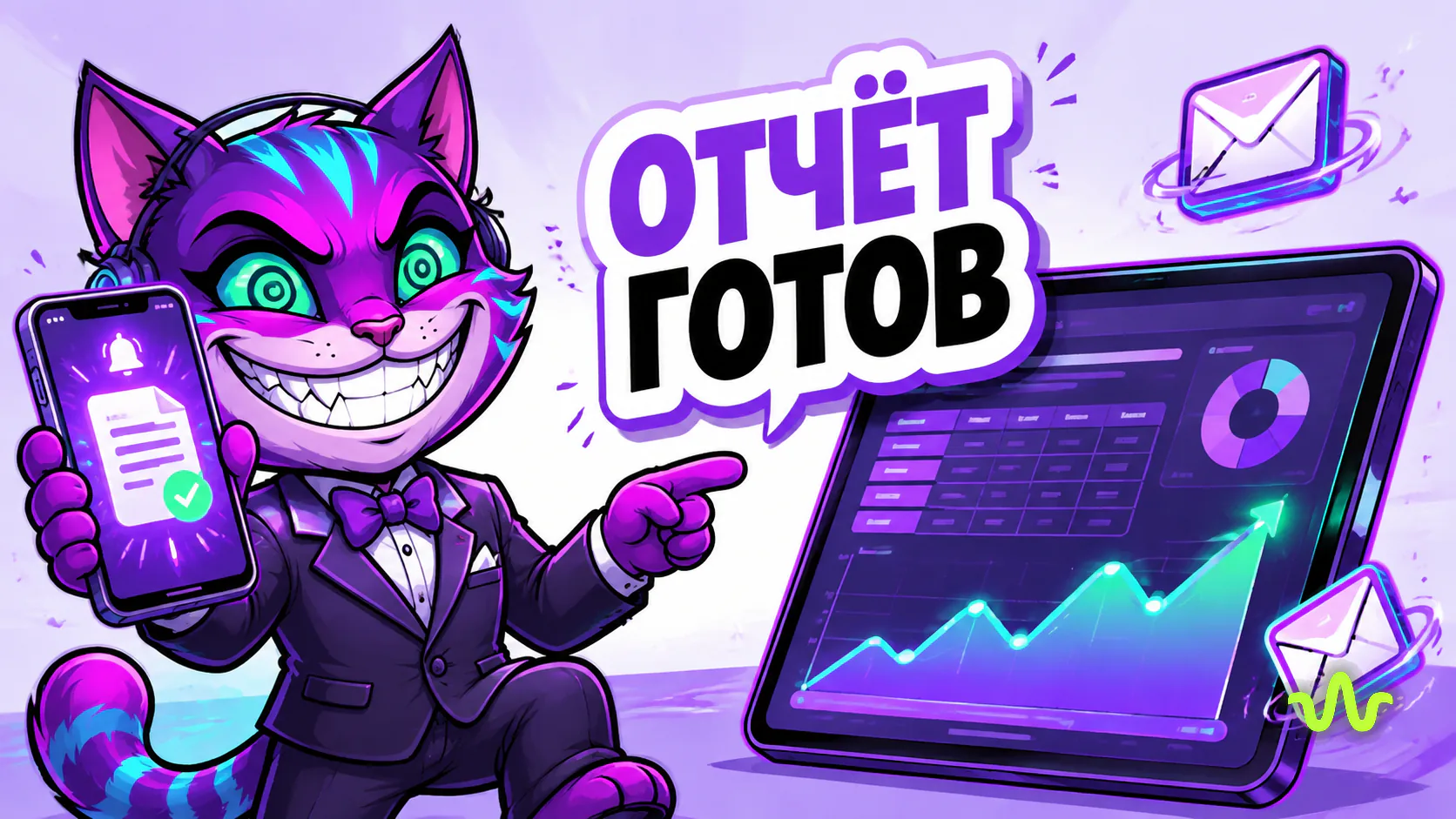 Отчёт ИИ-агента приходит в кабинет, Telegram и на почту