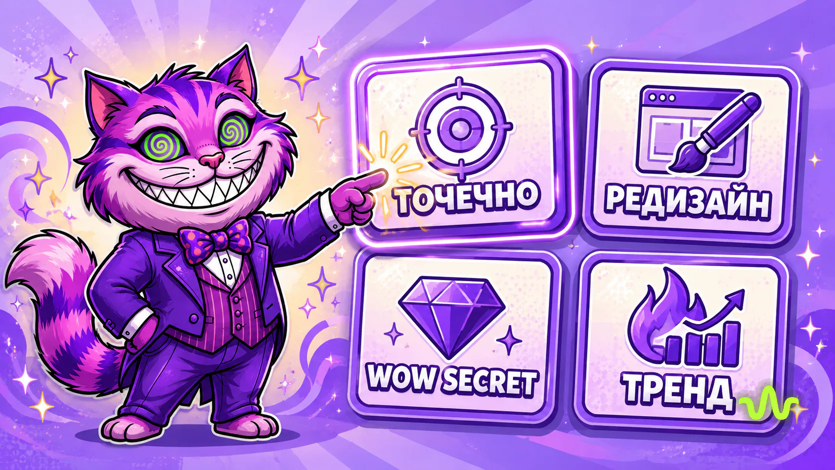 Четыре режима монтажа видео нейросетью: точечный, редизайн, WOW SECRET, трендовый