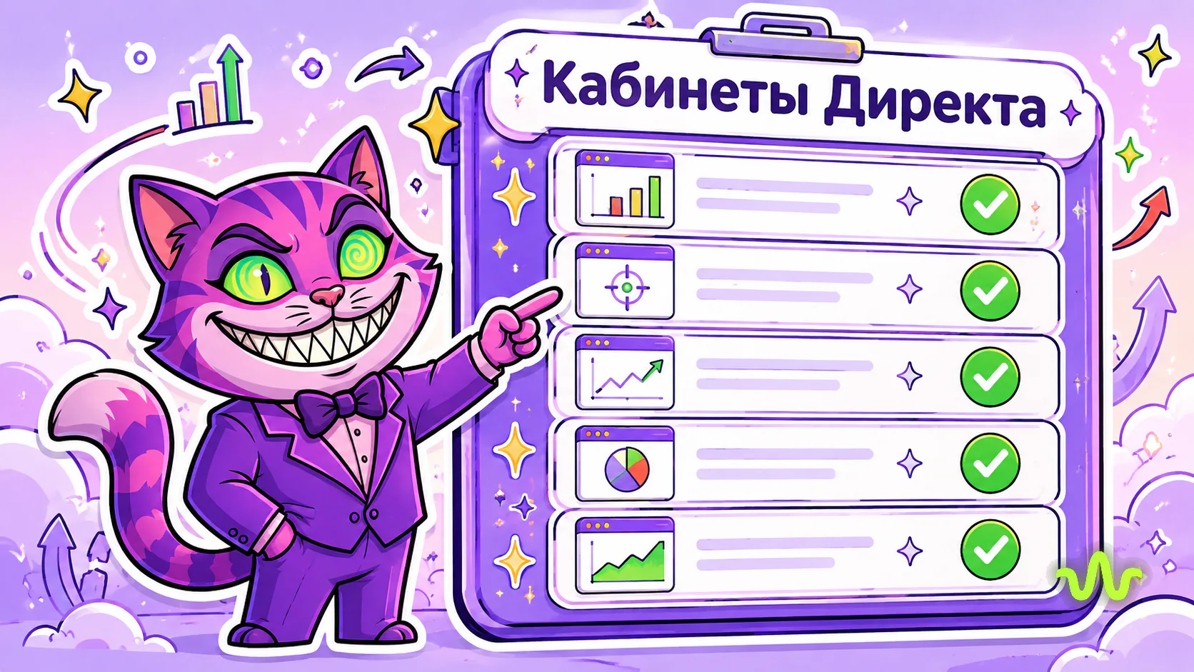 несколько кабинетов Яндекс.Директа в ИИ-агенте: список подключённых аккаунтов по одной команде