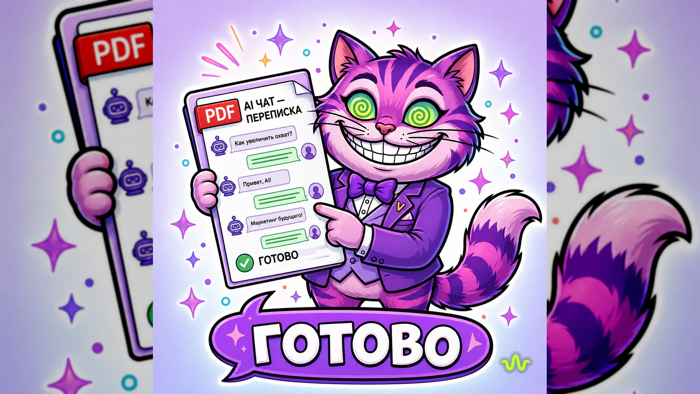 Поиск по чатам и длинный список диалогов на смартфоне в кабинете Вайб-Маркетолога